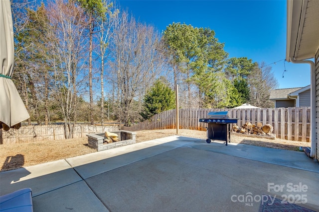 view of patio / terrace featuring area for grilling