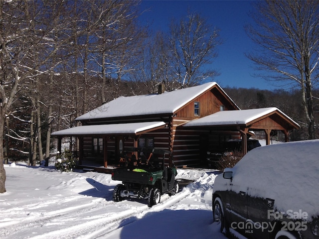 view of front of home