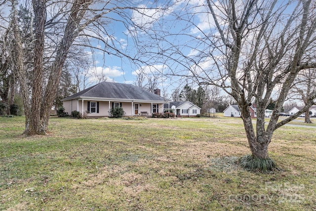 exterior space with covered porch