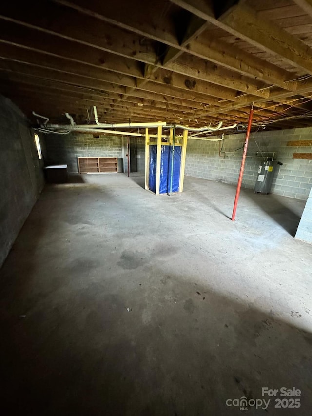 view of basement