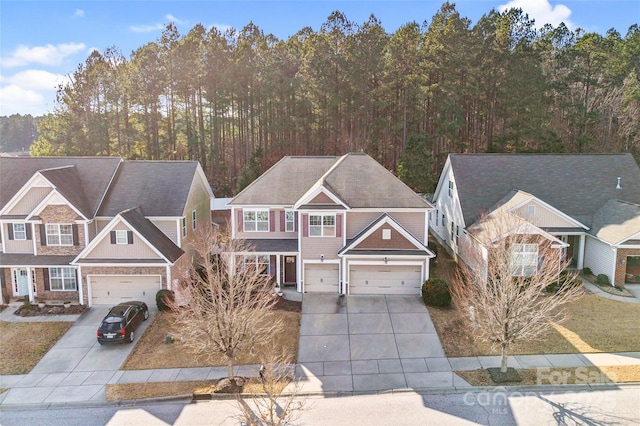 view of front of home featuring a garage