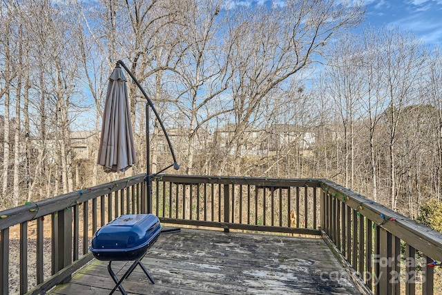 deck with grilling area