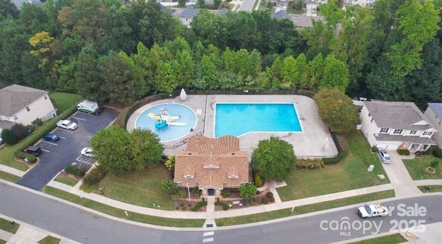 birds eye view of property