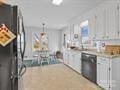 kitchen with white cabinets