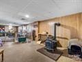 interior space featuring a wood stove