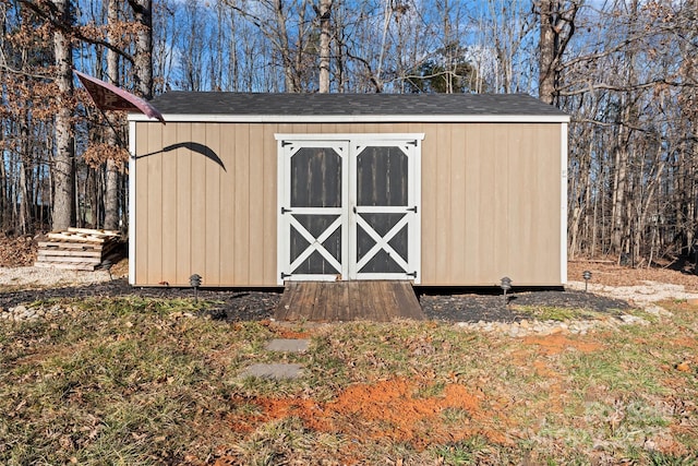 view of outbuilding