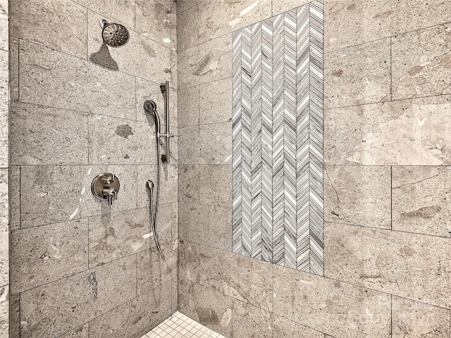 details featuring tiled shower