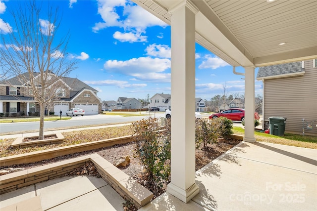 view of patio with covered porch