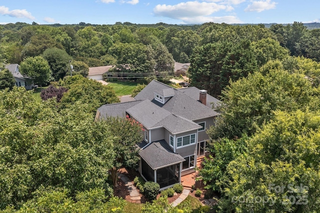 110 Lynbrook Dr, Davidson, NC 28036 - aerial view of property and surrounding area featuring a forest