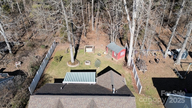 birds eye view of property