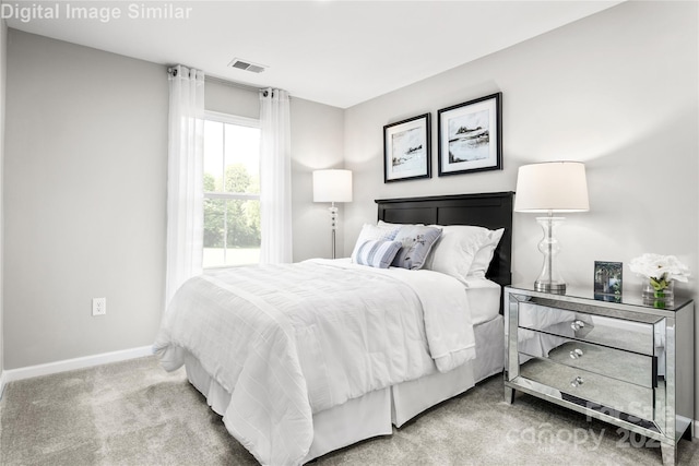 bedroom featuring carpet flooring