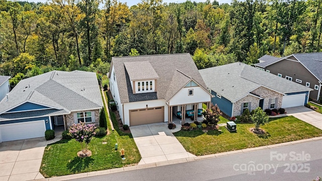 birds eye view of property