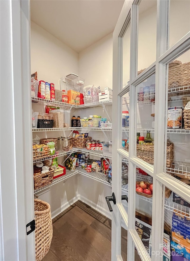 view of pantry