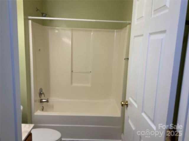7 Chapel Park Pl, Asheville, NC 28803 - full bathroom featuring shower / bath combination, vanity, and toilet