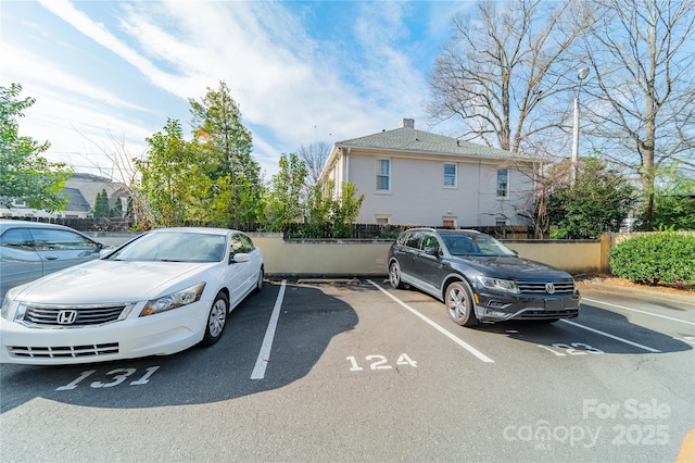 view of vehicle parking