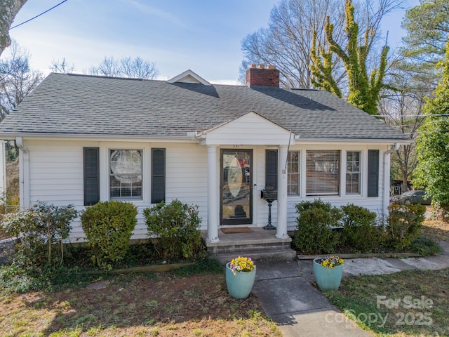 view of bungalow-style home