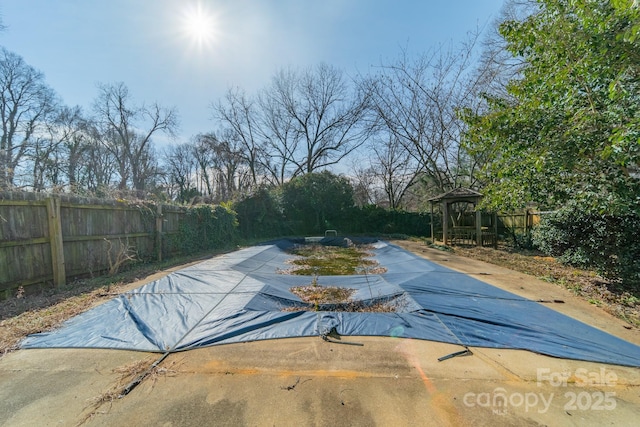 531 Elm St, Salisbury, NC 28144 - view of swimming pool featuring a gazebo and fence
