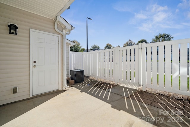 view of patio / terrace with cooling unit