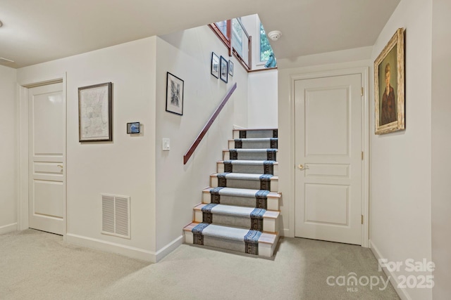 stairs with carpet