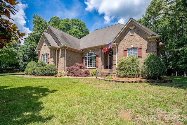 front of property with a front yard