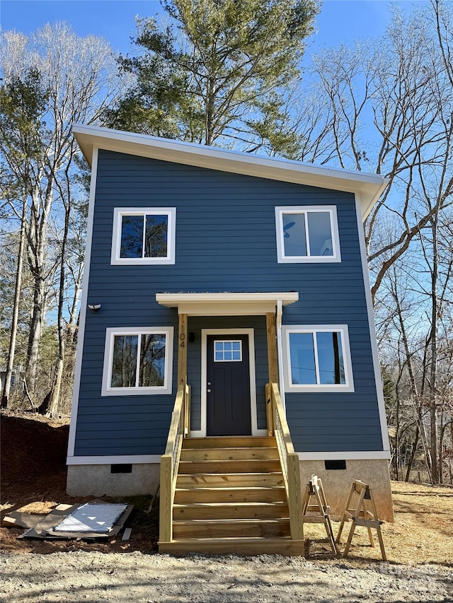 view of front of home