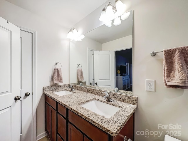 bathroom with vanity