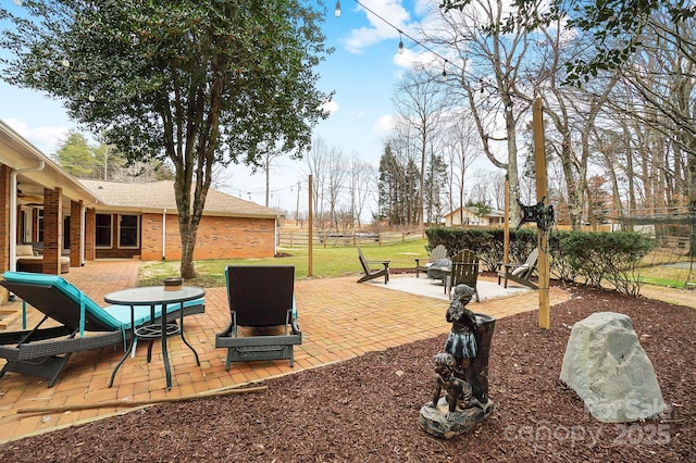 exterior space with an outdoor fire pit