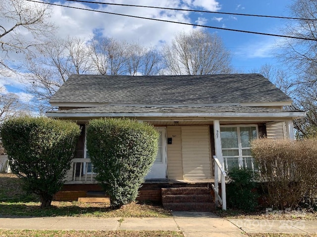 view of bungalow-style home