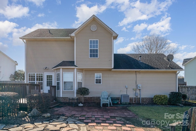 back of house featuring a patio