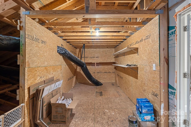 view of basement