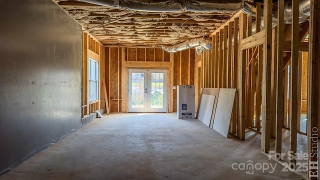 misc room featuring french doors