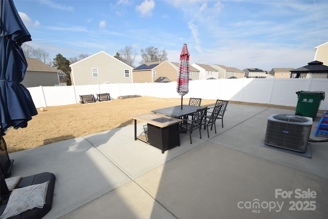 view of patio / terrace with central AC unit