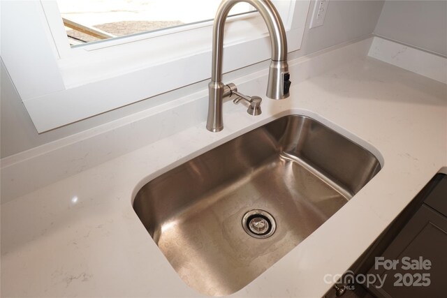 interior details featuring sink