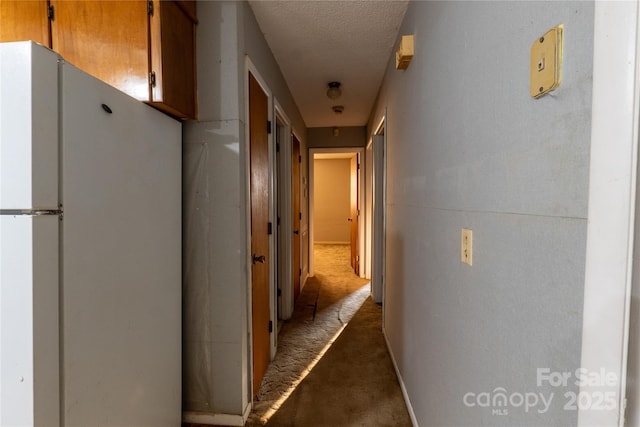 3581 Thompson St, Newton, NC 28658 - hallway with carpet flooring and a textured ceiling