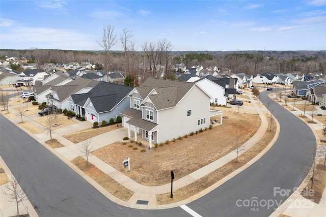 birds eye view of property featuring a residential view