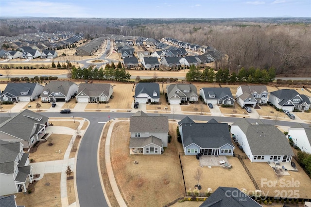 birds eye view of property featuring a residential view