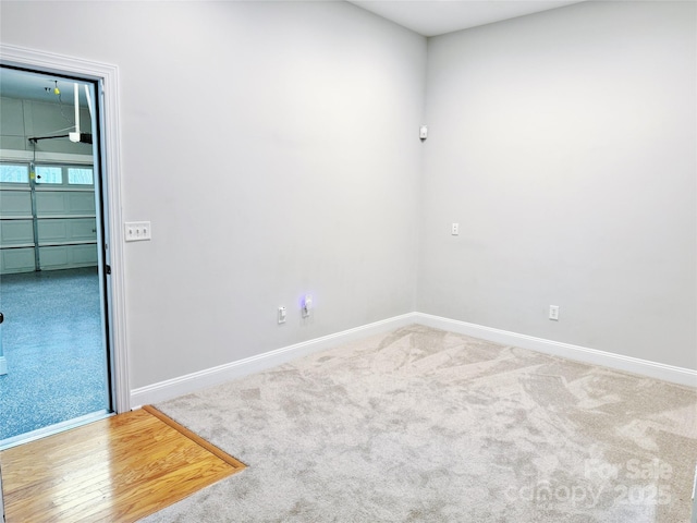 spare room with carpet floors