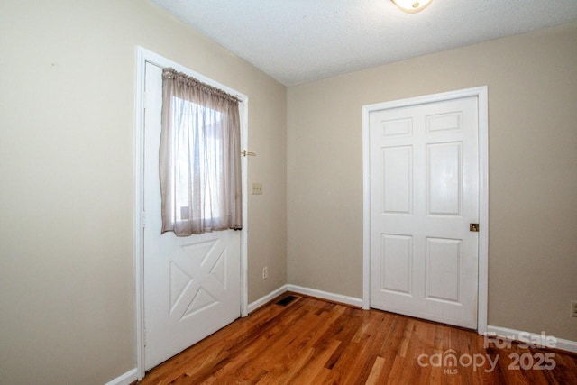 entryway featuring wood-type flooring