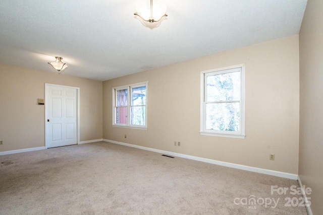 view of carpeted empty room