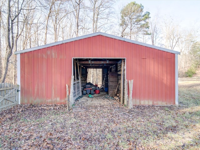 view of outbuilding