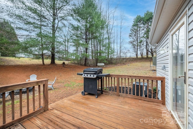 deck with grilling area