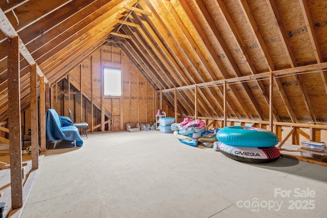 view of attic