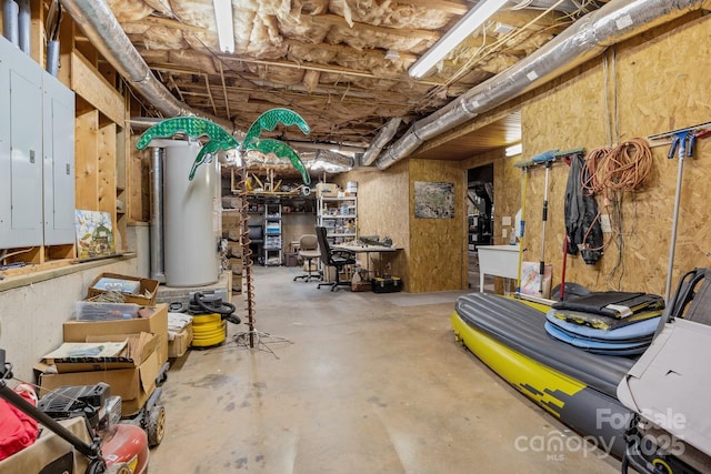 basement featuring sink