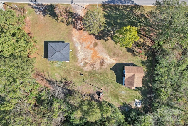 bird's eye view featuring a rural view