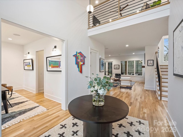 entryway featuring wood-type flooring