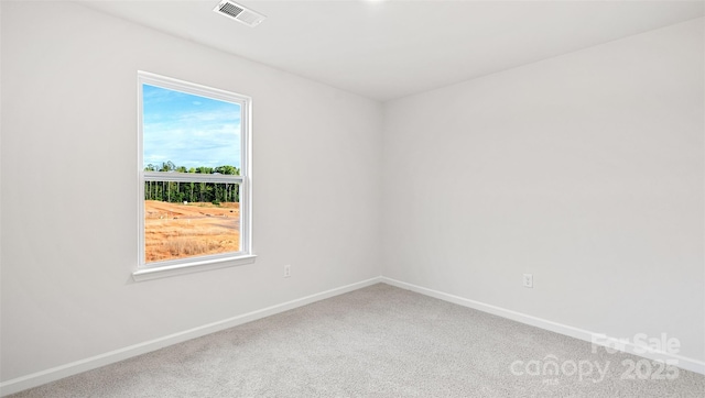 view of carpeted empty room