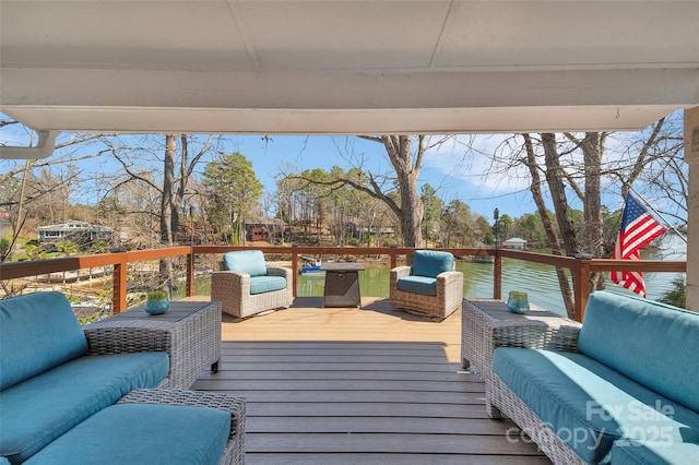1077 Gauguin Ln, Tega Cay, SC 29708 - wooden terrace featuring an outdoor living space