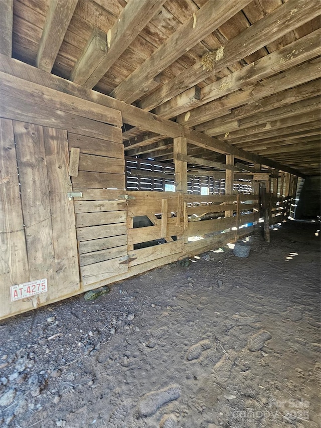 view of stable