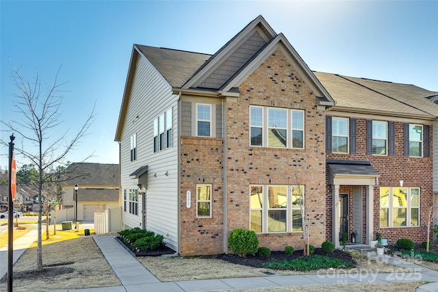 view of front of property with central AC