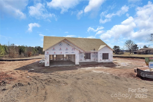 view of property in mid-construction